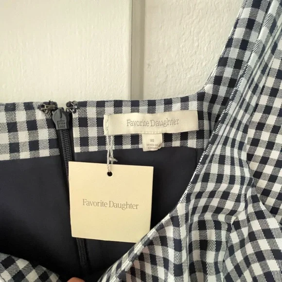 Favorite Daughter Breakup Mini Dress in Navy Gingham - NWT - Picture 5 of 8